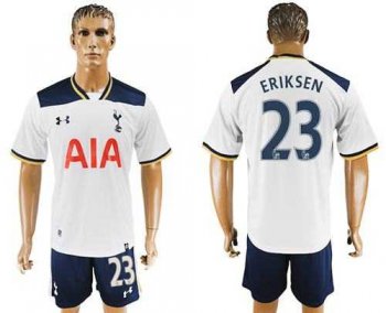 Tottenham Hotspur #23 Eriksen White Home Soccer Club Jersey