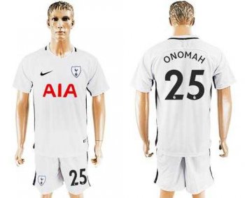 Tottenham Hotspur #25 Onomah White Home Soccer Club Jersey