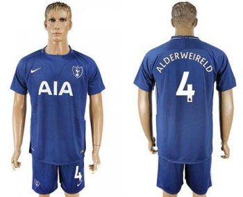 Tottenham Hotspur #4 Alderweireld Away Soccer Club Jersey