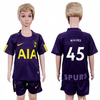 Tottenham Hotspur #45 Walkes Sec Away Kid Soccer Club Jersey