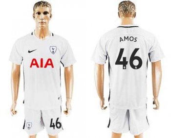 Tottenham Hotspur #46 Amos White Home Soccer Club Jersey