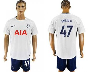 Tottenham Hotspur #47 Miller White Blue Soccer Club Jersey