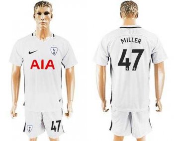 Tottenham Hotspur #47 Miller White Home Soccer Club Jersey