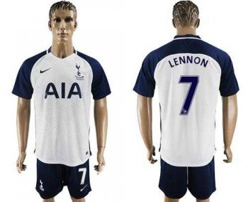 Tottenham Hotspur #7 Lennon White Home Soccer Club Jersey