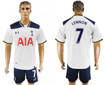 Tottenham Hotspur #7 Lennon White Home Soccer Club Jersey