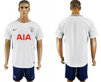 Tottenham Hotspur Blank White Blue Soccer Club Jersey