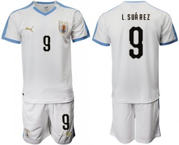 Uruguay #9 L.Suarez Away Soccer Country Jersey