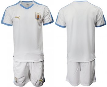 Uruguay Blank Away Soccer Country Jersey