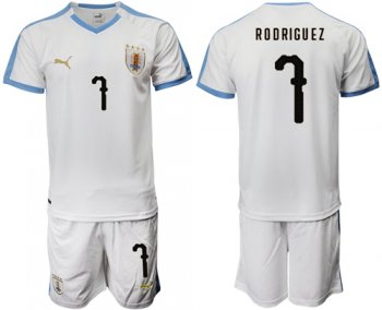 Uruguay #7 Rodriguez Away Soccer Country Jersey