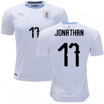 Uruguay #17 Jonathan Away Soccer Country Jersey