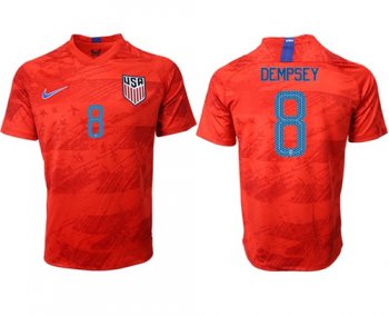 USA #8 Dempsey Away Soccer Country Jersey