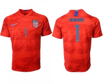 USA #1 Howard Away Soccer Country Jersey