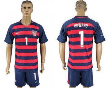 USA #1 Howard Away Soccer Country Jersey