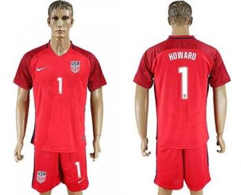 USA #1 Howard Away Soccer Country Jersey