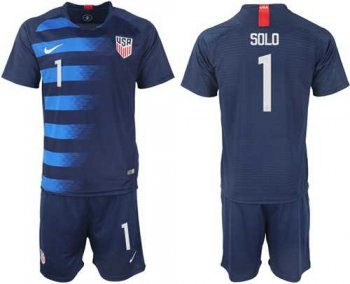 USA #1 Solo Away Soccer Country Jersey