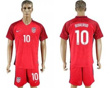 USA #10 Diskerud Away Soccer Country Jersey