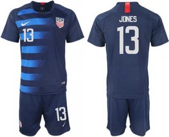 USA #13 Jones Away Soccer Country Jersey