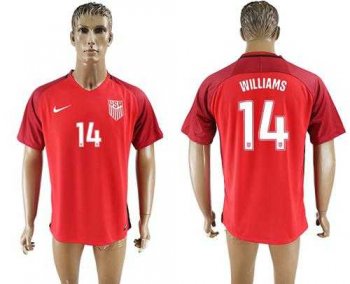 USA #14 Williams Away Soccer Country Jersey