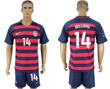 USA #14 Williams Away Soccer Country Jersey