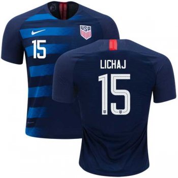 USA #15 Lichaj Away Soccer Country Jersey