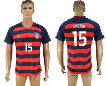 USA #15 Orozco Away Soccer Country Jersey