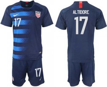 USA #17 Altidore Away Soccer Country Jersey