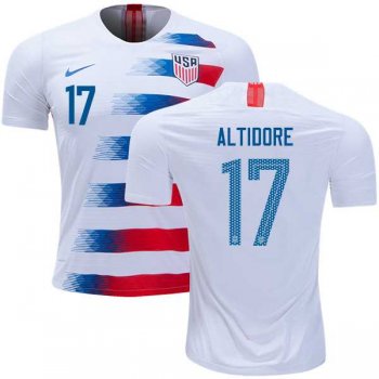 USA #17 Altidore Home Soccer Country Jersey