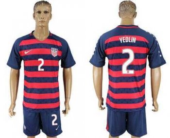 USA #2 Yedlin Away Soccer Country Jersey