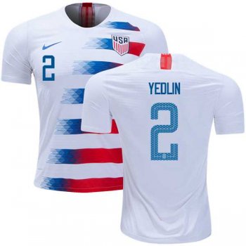 USA #2 Yedlin Home Soccer Country Jersey