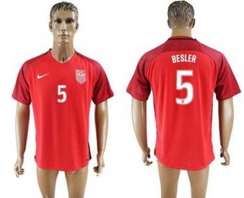 USA #5 Besler Away Soccer Country Jersey