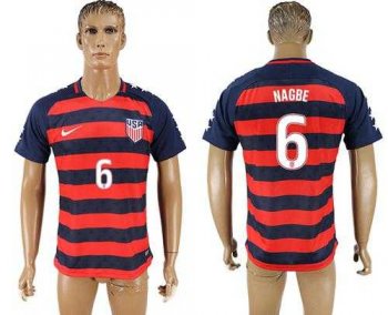 USA #6 Nagbe Away Soccer Country Jersey