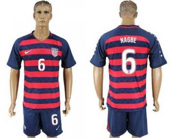 USA #6 Nagbe Away Soccer Country Jersey