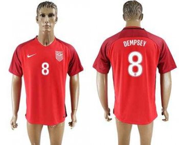 USA #8 Dempsey Away Soccer Country Jersey