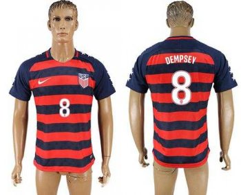 USA #8 Dempsey Away Soccer Country Jersey