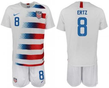 USA #8 Ertz Home Soccer Country Jersey