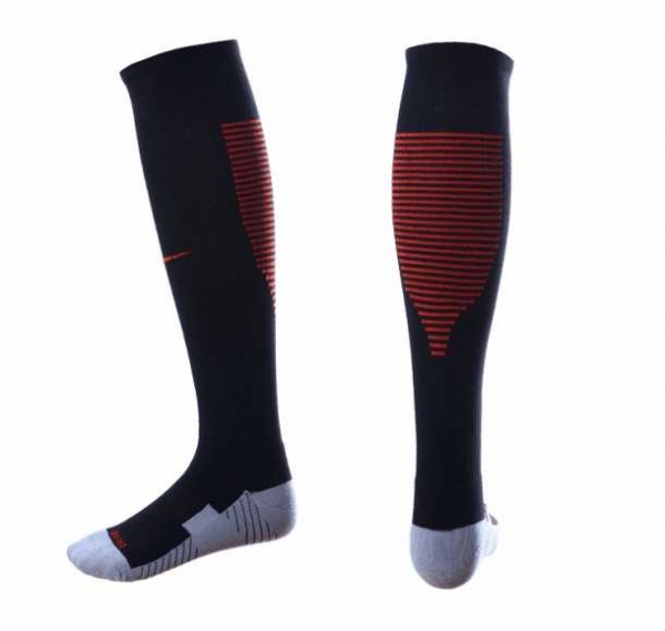 USA America Home Black Red Soccer Socks