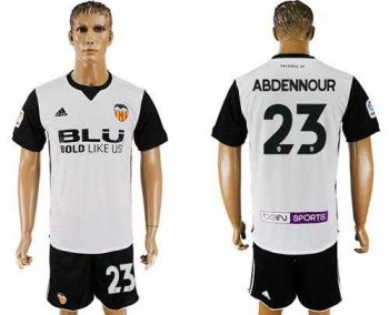 Valencia #23 Abdennour Home Soccer Club Jersey