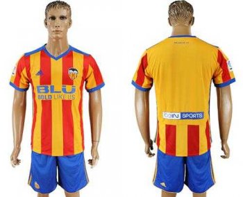 Valencia Blank Away Soccer Club Jersey