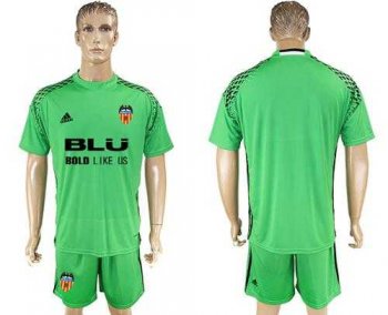 Valencia Blank Green Goalkeeper Soccer Club Jersey