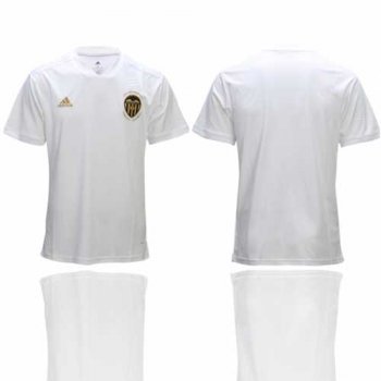 Valencia Blank Home Soccer Club Jersey