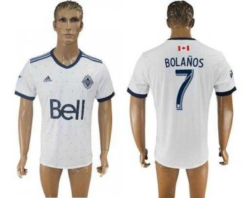 Vancouver Whitecaps FC #7 Bolanos Home Soccer Club Jersey