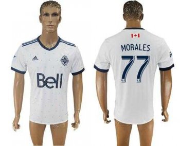 Vancouver Whitecaps FC #77 Morales Home Soccer Club Jersey