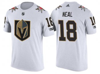 Vegas Golden Knights #18 James Neal White 2017 Fresh Team Commemorative T-shirt