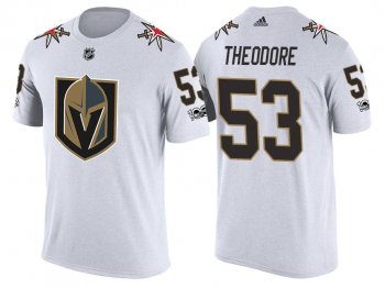 Vegas Golden Knights #53 Shea Theodore White 2017 Fresh Team Commemorative T-shirt