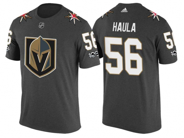 Vegas Golden Knights #56 Erik Haula Steel Gray 2017 Fresh Team Commemorative T-shirt