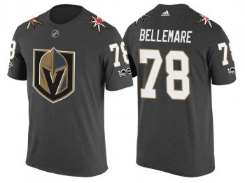 Vegas Golden Knights #78 Pierre-Edouard Steel Gray Bellemare 2017 Fresh Team Commemorative T-shirt