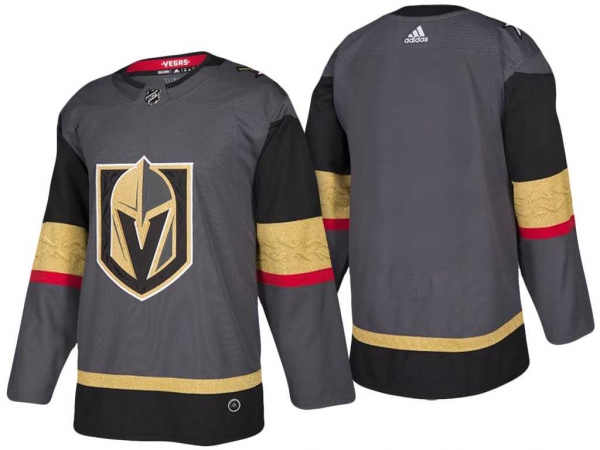 Vegas Golden Knights Blank Steel Gray 2018 New Season Stitched NHL Jersey