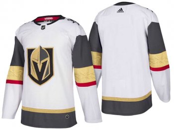 Vegas Golden Knights Blank White 2018 New Season Stitched NHL Jersey