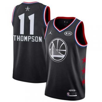 Nike Warriors #11 Klay Thompson Black NBA Jordan Swingman 2019 All-Star Game Jersey