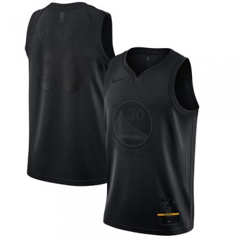 Nike Warriors #30 Stephen Curry Black NBA MVP Swingman Jersey